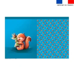 Kit sac à jouets motif bébé écureuil - Création Stillistic