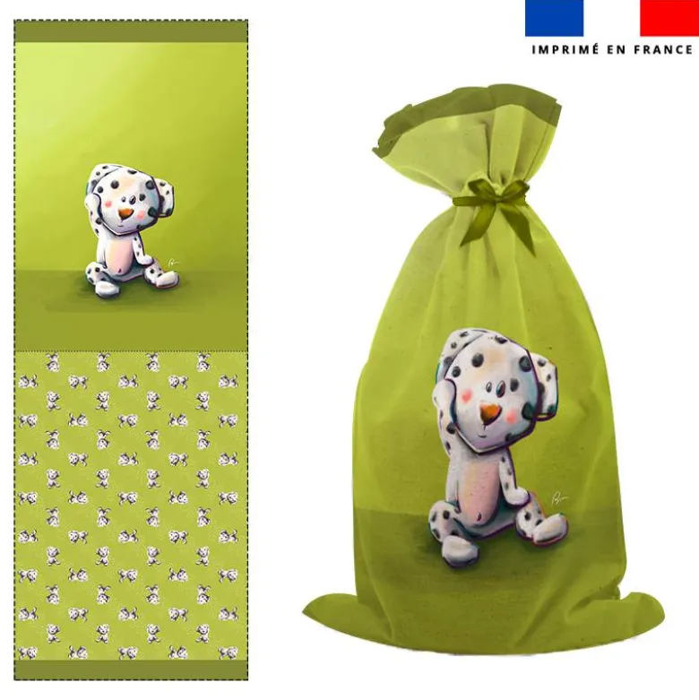 Kit sac à jouets motif bébé dalmatien - Création Stillistic
