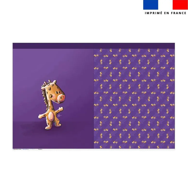 Kit sac à jouets motif bébé girafe - Création Stillistic