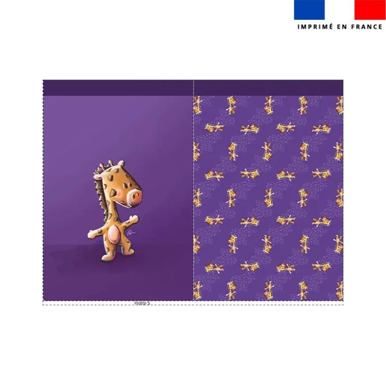 Kit sac à jouets motif bébé girafe - Création Stillistic