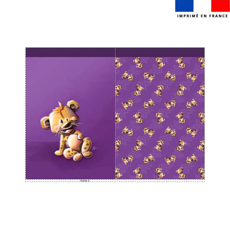 Kit sac à jouets motif bébé hyène - Création Stillistic