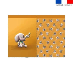 Kit sac à jouets motif bébé éléphant - Création Stillistic