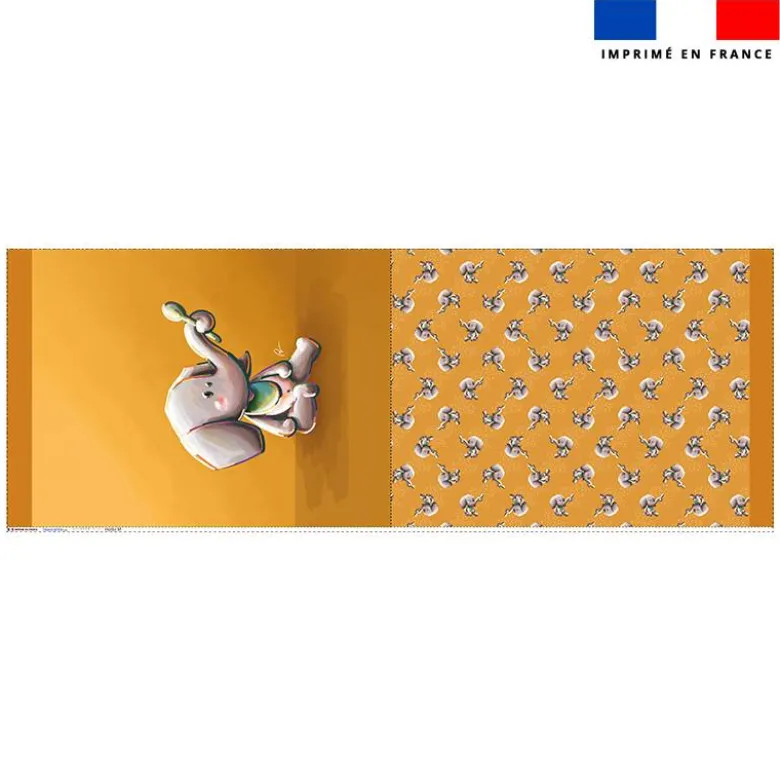 Kit sac à jouets motif bébé éléphant - Création Stillistic