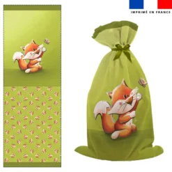 Kit sac à jouets motif bébé renard - Création Stillistic