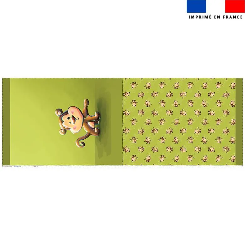 Kit sac à jouets motif bébé singe - Création Stillistic