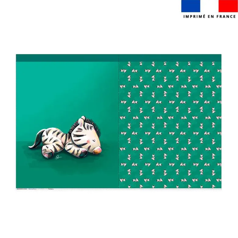 Kit sac à jouets motif bébé zèbre - Création Stillistic