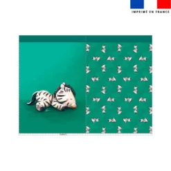 Kit sac à jouets motif bébé zèbre - Création Stillistic