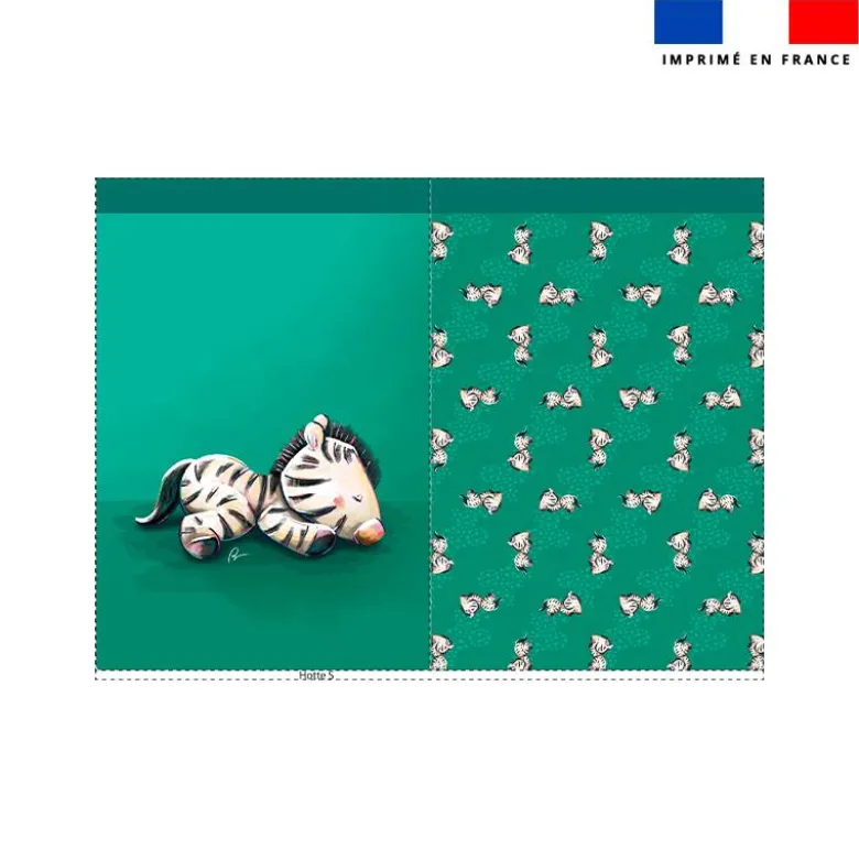 Kit sac à jouets motif bébé zèbre - Création Stillistic