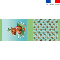 Kit sac à jouets motif capybara - Création Stillistic