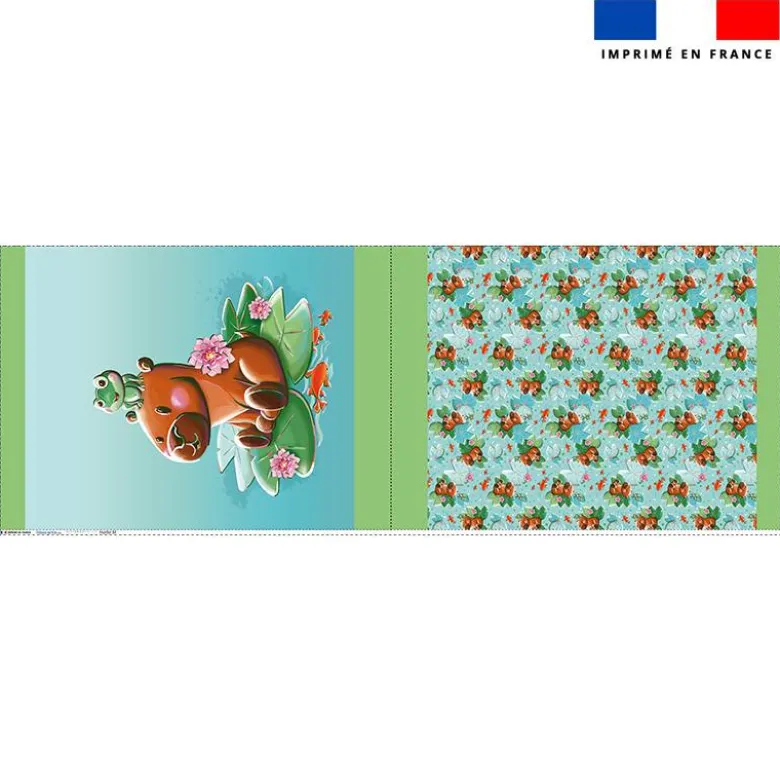 Kit sac à jouets motif capybara - Création Stillistic