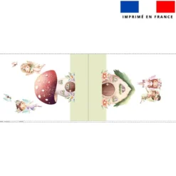 Kit sac à jouets motif fées et maisonnette