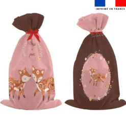 Kit sac à jouets motif folk fox