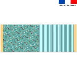 Kit sac à jouets motif hippo en vacances - Création Stillistic
