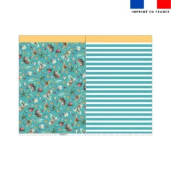 Kit sac à jouets motif hippo en vacances - Création Stillistic