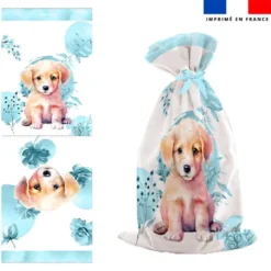 Kit sac à jouets motif labrador aquarelle