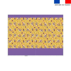 Kit sac à jouets motif mini poule et oeufs de Pâques jaune - Création Stillistic