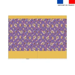 Kit sac à jouets motif mini poule et oeufs de Pâques violet - Création Stillistic