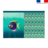 Kit sac à jouets motif poisson réglisse - Création Stillistic