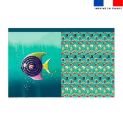 Kit sac à jouets motif poisson réglisse - Création Stillistic