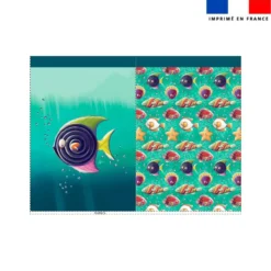 Kit sac à jouets motif poisson réglisse - Création Stillistic