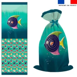 Kit sac à jouets motif poisson réglisse - Création Stillistic