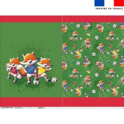 Kit sac à jouets motif renard foot - Création Stillistic