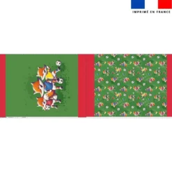 Kit sac à jouets motif renard foot - Création Stillistic