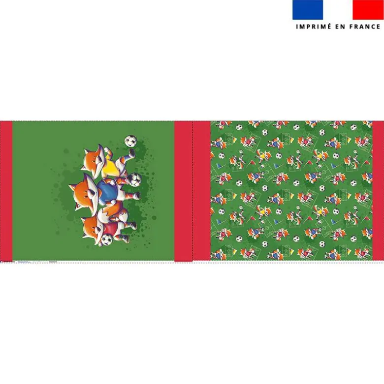 Kit sac à jouets motif renard foot - Création Stillistic