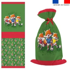 Kit sac à jouets motif renard foot - Création Stillistic