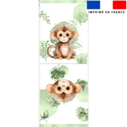 Kit sac à jouets motif singe aquarelle