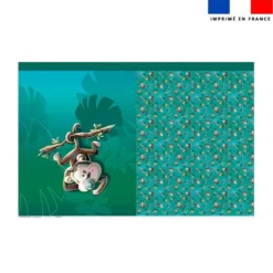 Kit sac à jouets motif singe curieux - Création Stillistic