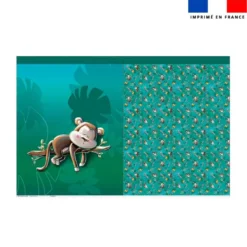 Kit sac à jouets motif singe dormeur - Création Stillistic