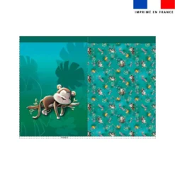 Kit sac à jouets motif singe dormeur - Création Stillistic