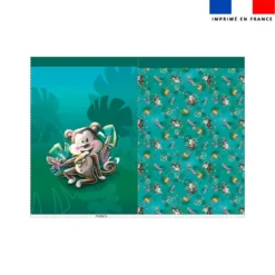 Kit sac à jouets motif singe gourmand - Création Stillistic