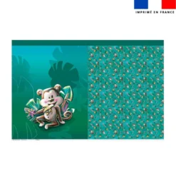 Kit sac à jouets motif singe gourmand - Création Stillistic