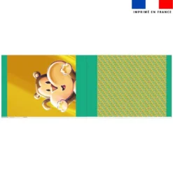 Kit sac à jouets motif Singe Lou-Stick - Création Stillistic