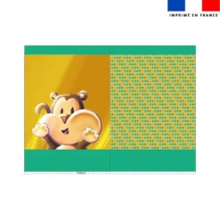 Kit sac à jouets motif Singe Lou-Stick - Création Stillistic