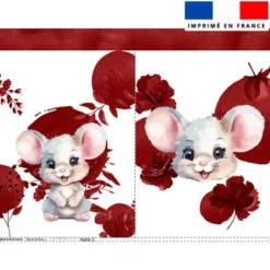 Kit sac à jouets motif souris aquarelle