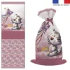 Kit sac à jouets motif tigre blanc - Création Stillistic