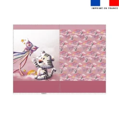 Kit sac à jouets motif tigre blanc - Création Stillistic