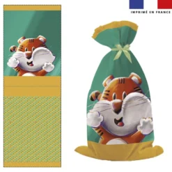 Kit sac à jouets motif Tigre Lou-Stick - Création Stillistic