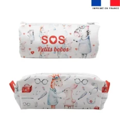 Kit trousse de secours motif sos petits bobos + 1 trousse assortie