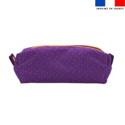 Kit trousse double compartiment motif bébé hyène + 1 trousse assortie - Création Stillistic