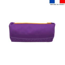 Kit trousse double compartiment motif bébé perroquet + 1 trousse assortie - Création Stillistic