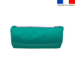 Kit trousse double compartiment motif bébé guépard + 1 trousse assortie - Création Stillistic