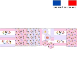 Kit trousse double compartiment motif petites sirènes + 1 trousse assortie