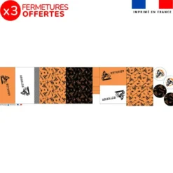 Kit trousse double compartiment motif motocross + 1 trousse assortie