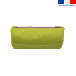 Kit trousse double compartiment motif bébé renard + 1 trousse assortie - Création Stillistic