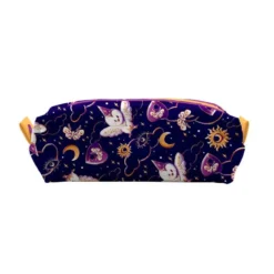 Kit trousse double compartiment motif chouette magicienne + 1 trousse assortie - Création Stillistic