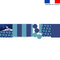Kit trousse double compartiment motif ours polaire + 1 trousse assortie - Création Stillistic